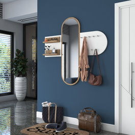 Hanah Home Recibidor P3 - 2445 Blanco y Nogal